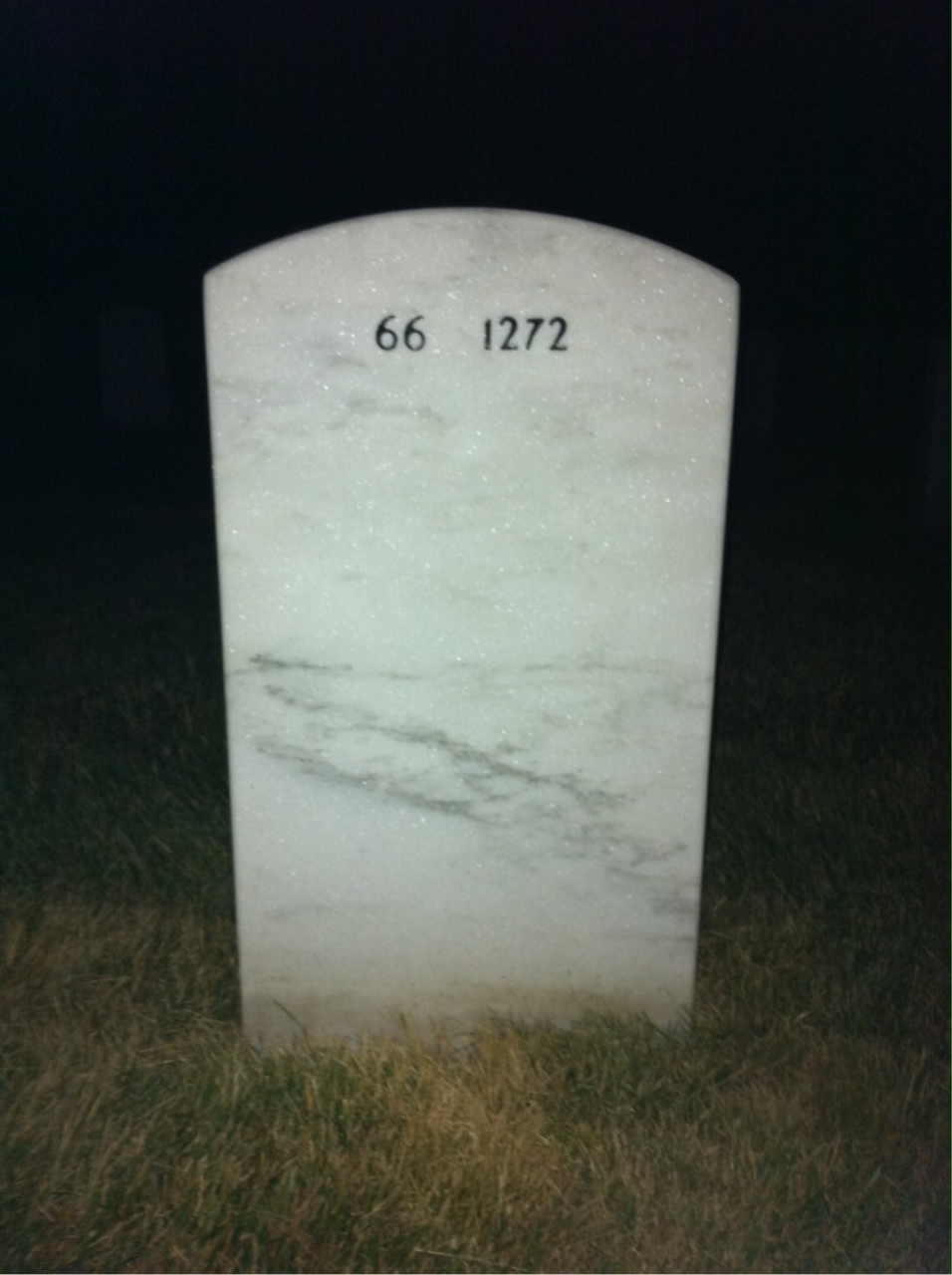 Back of headstone — Henry Hood
