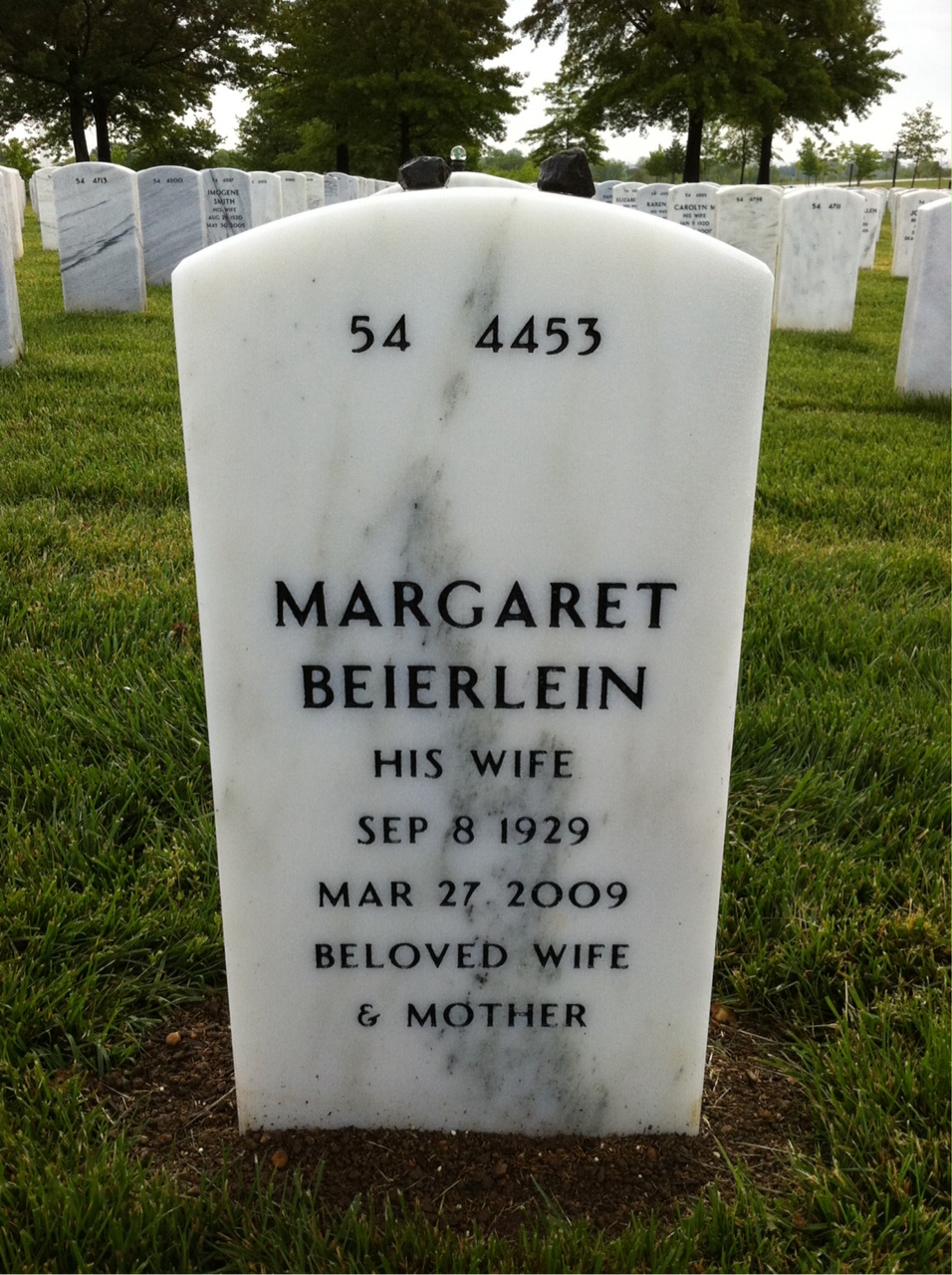 Back of headstone — William Crow