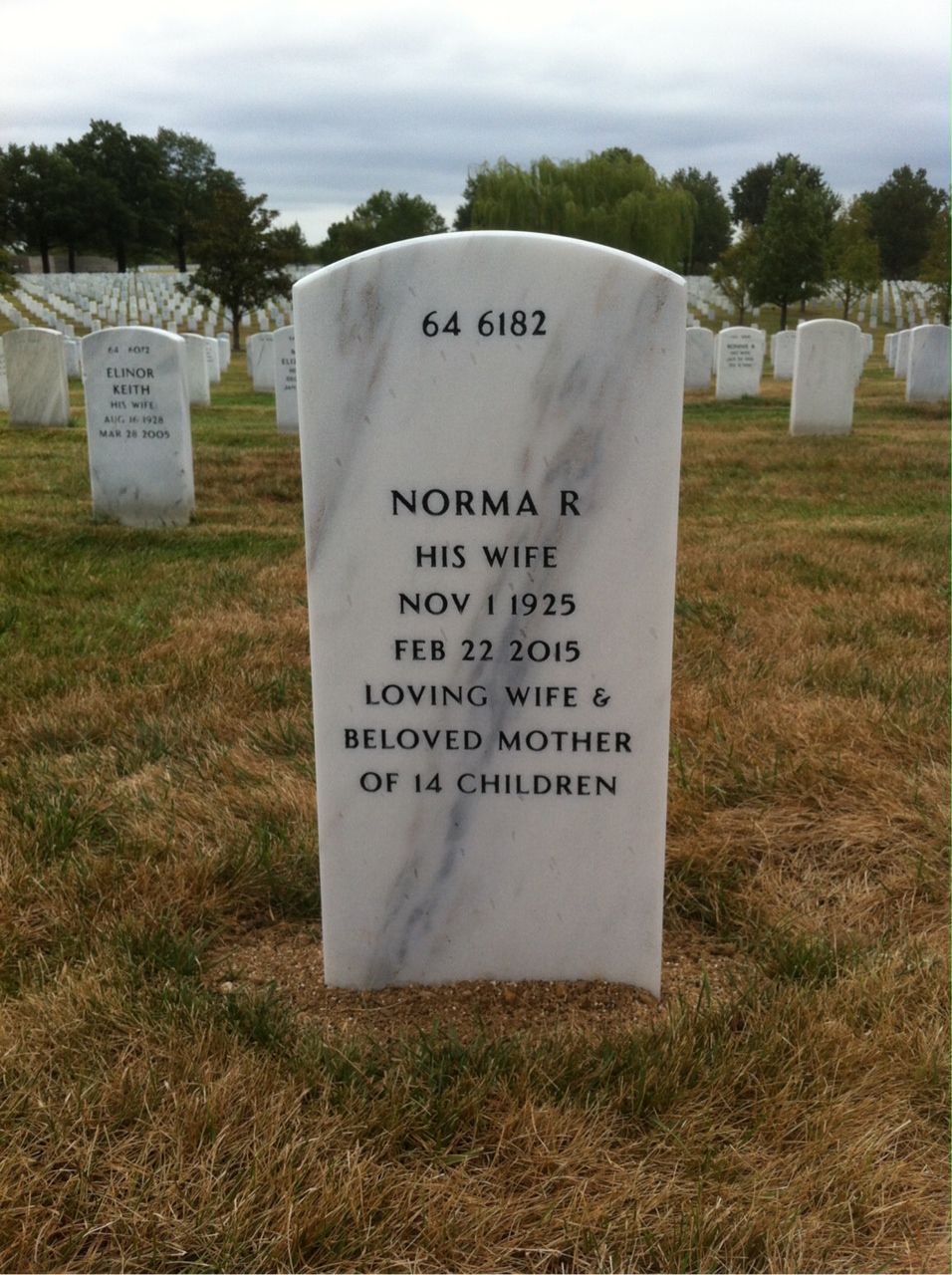 Back of headstone — Andrew Mungenast