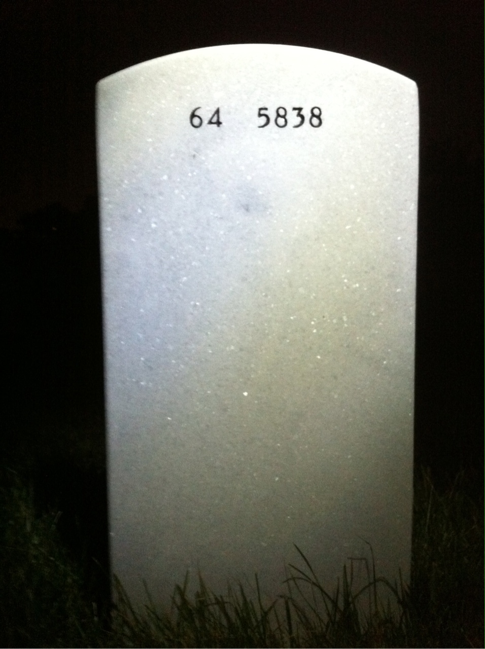 Back of headstone — Eli Lindsey