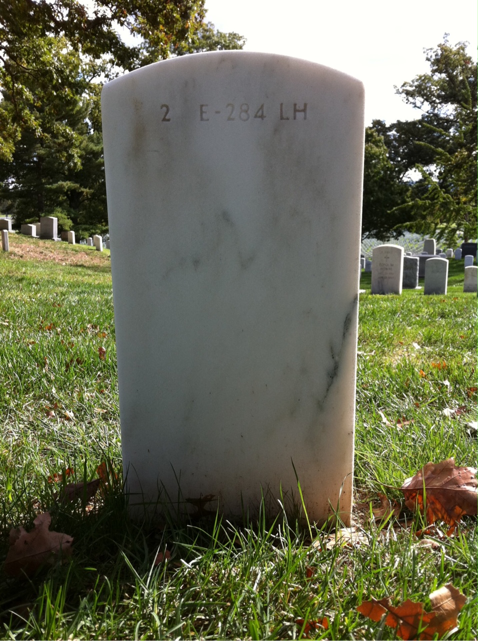 Back of headstone — Stuart Barstad