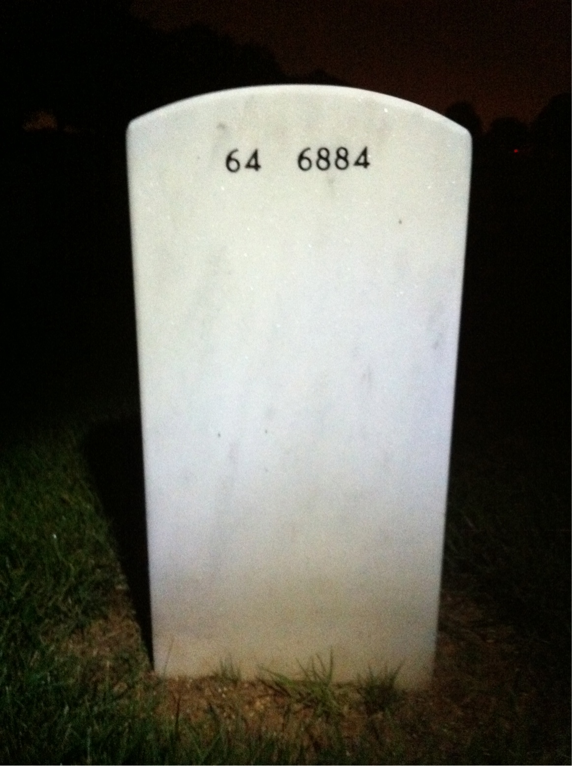 Back of headstone — John Farr