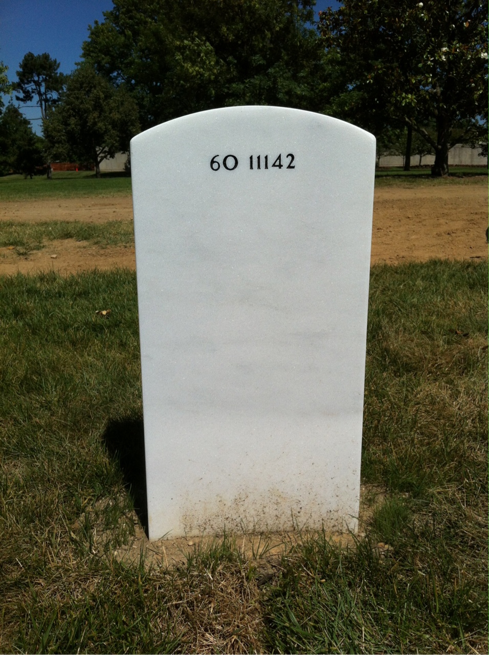 Back of headstone — William Billingslea