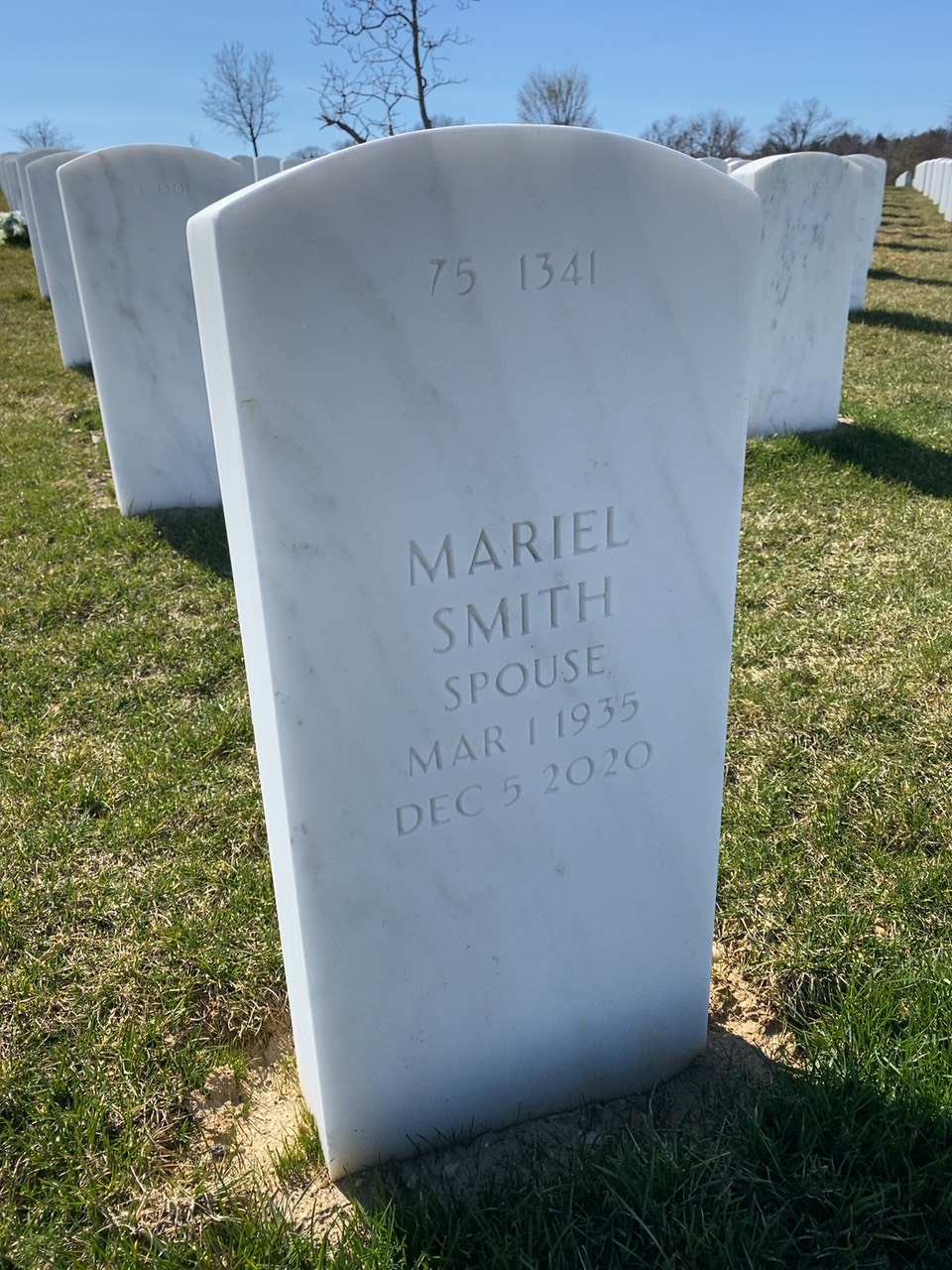 Back of headstone — Wade Fails