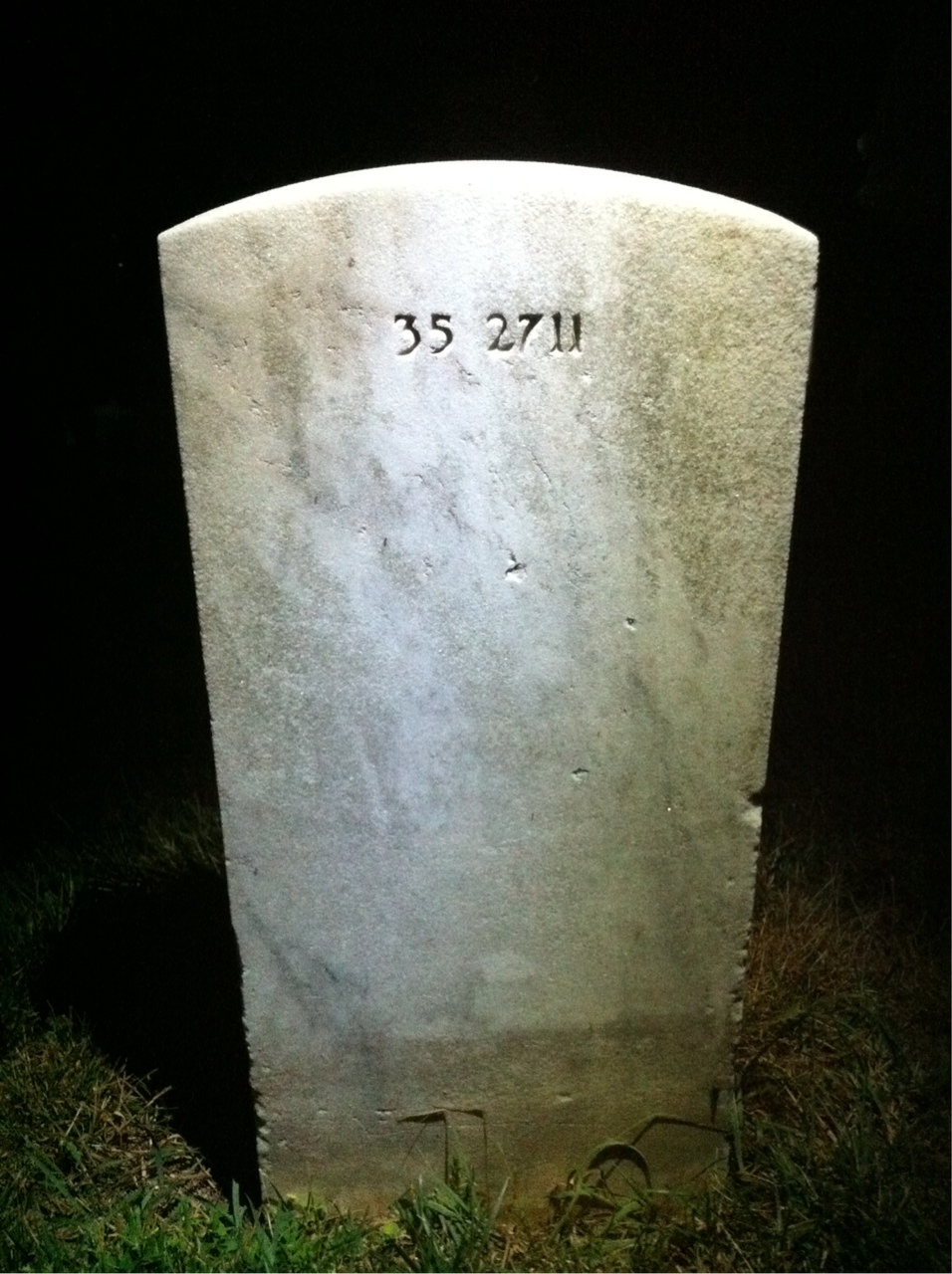 Back of headstone — Stanley Beerli