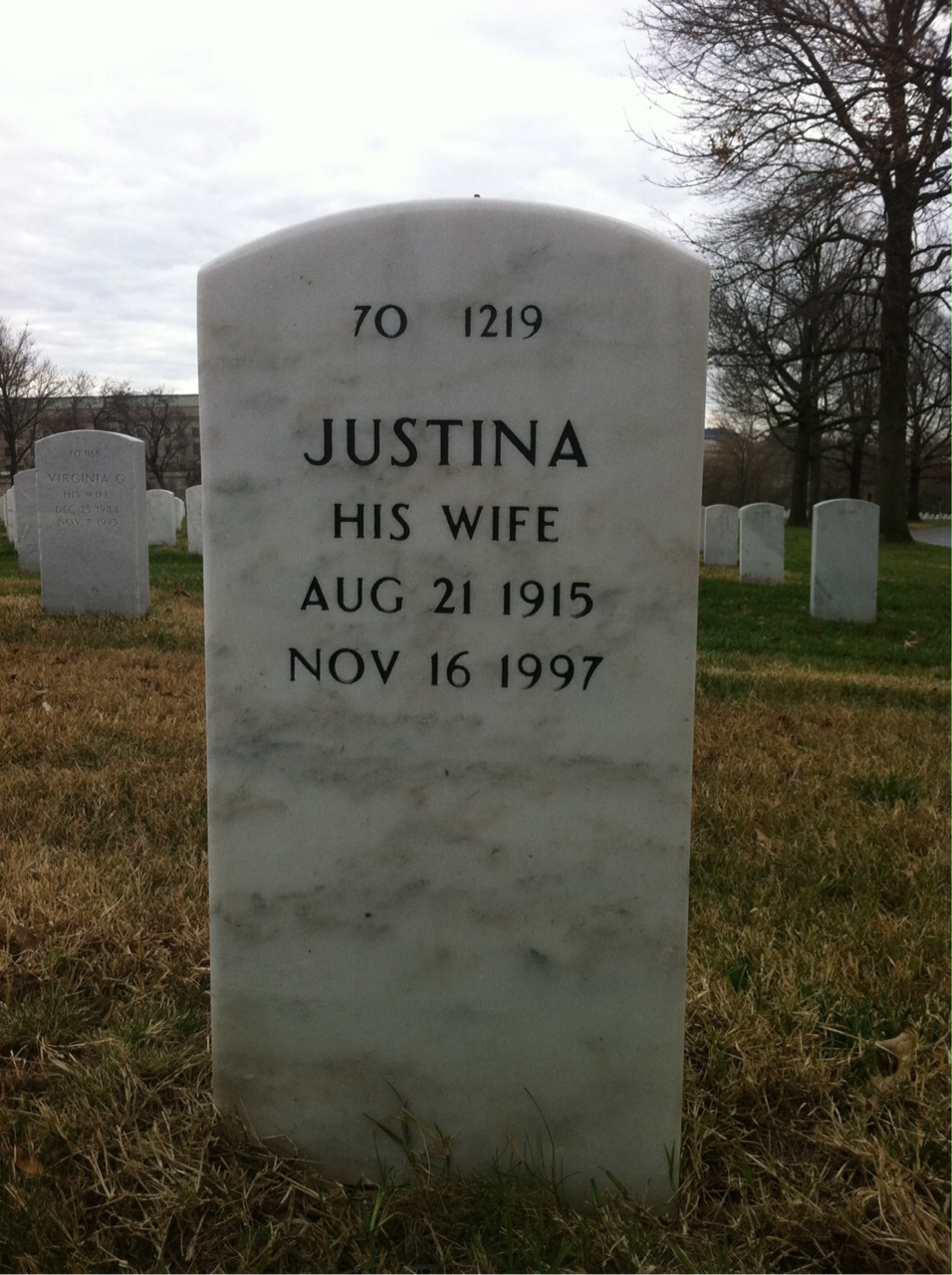 Back of headstone — Thomas Tiernan