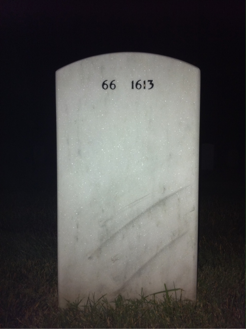 Back of headstone — William Miller