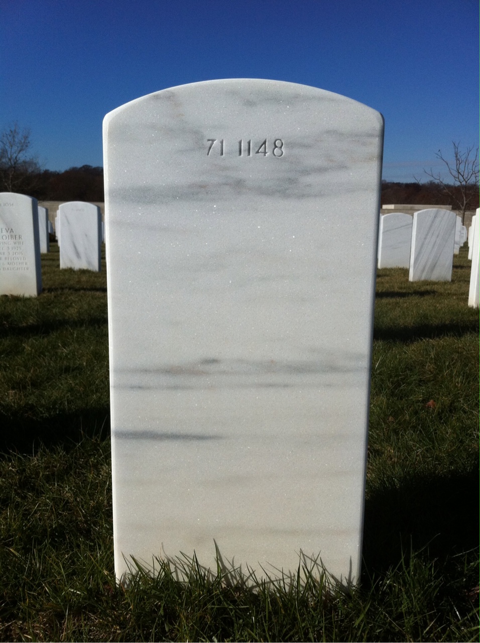Back of headstone — Thomas Earle Lindfors