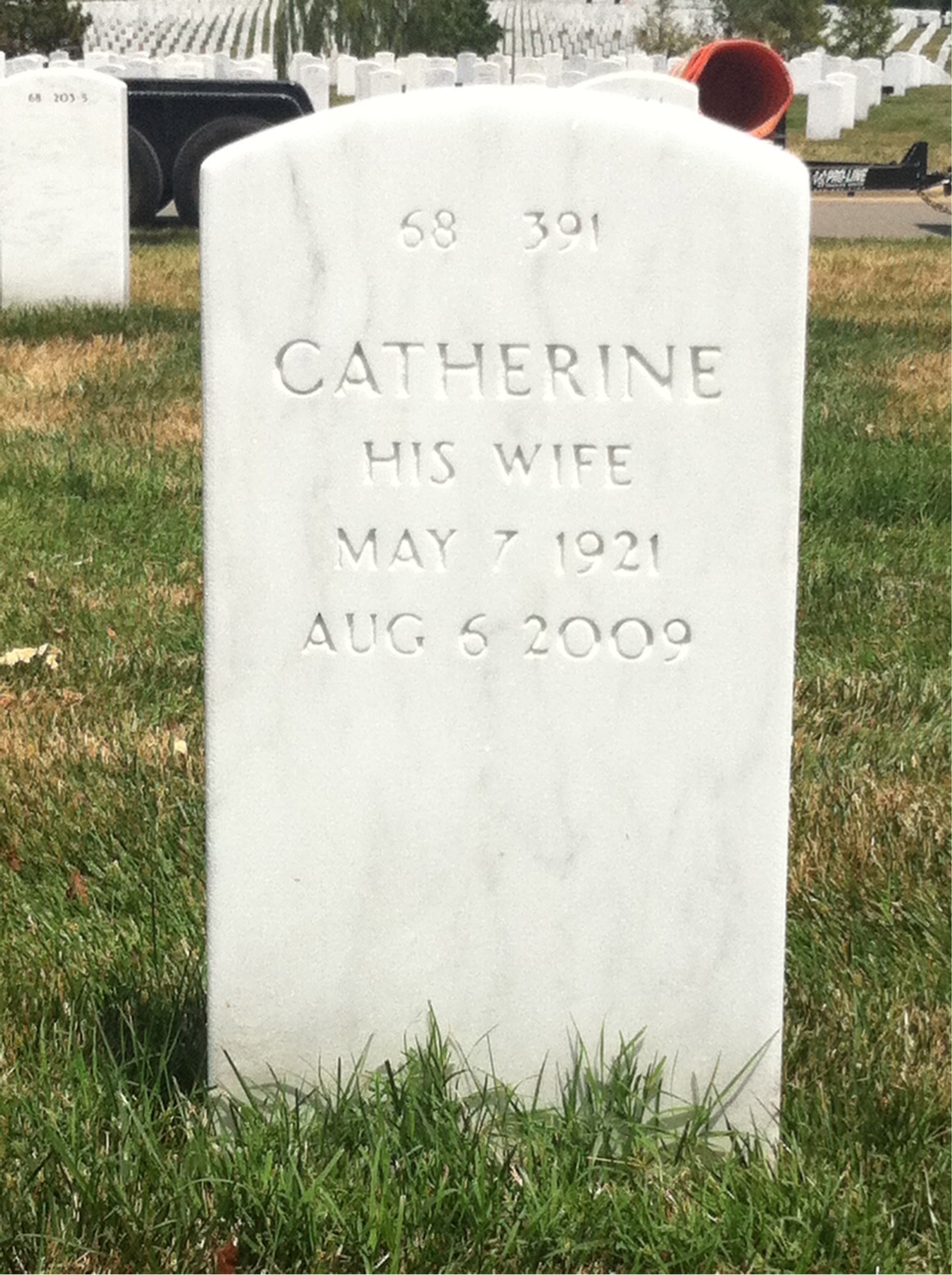 Back of headstone — Joseph Rourke