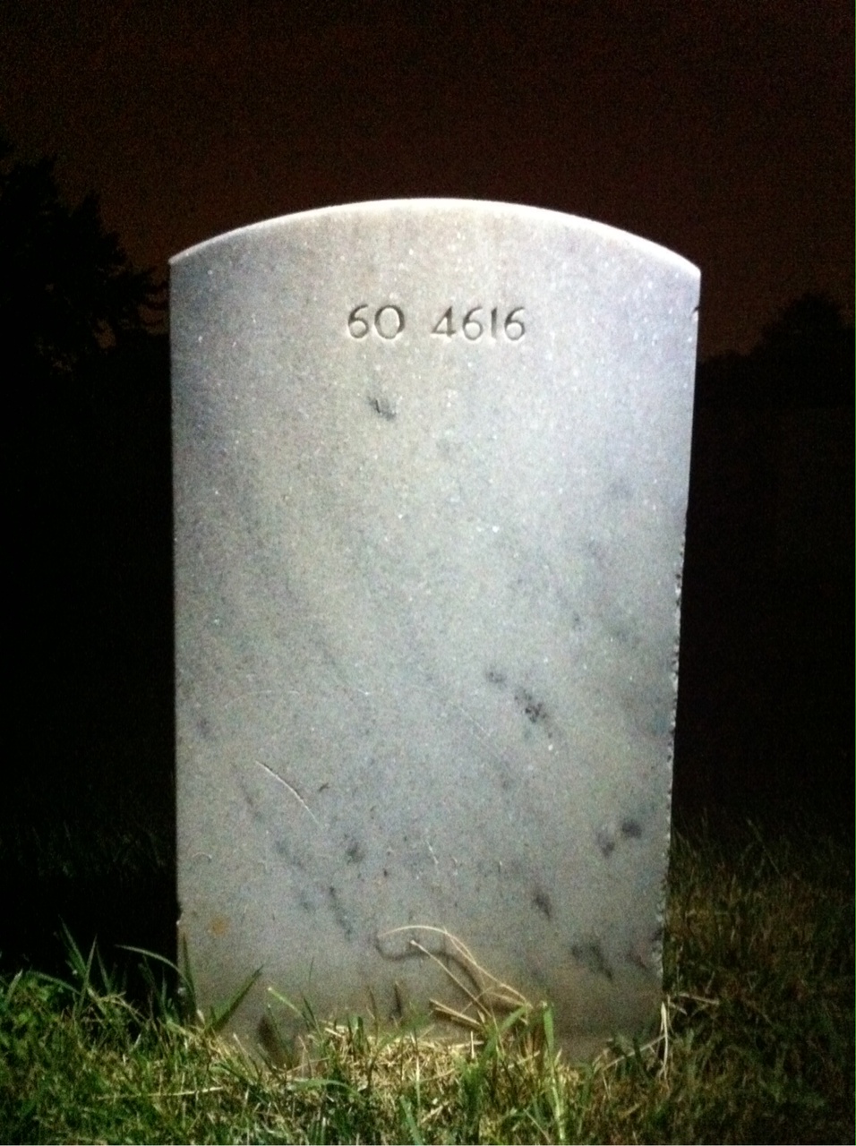 Back of headstone — Ernest Randells
