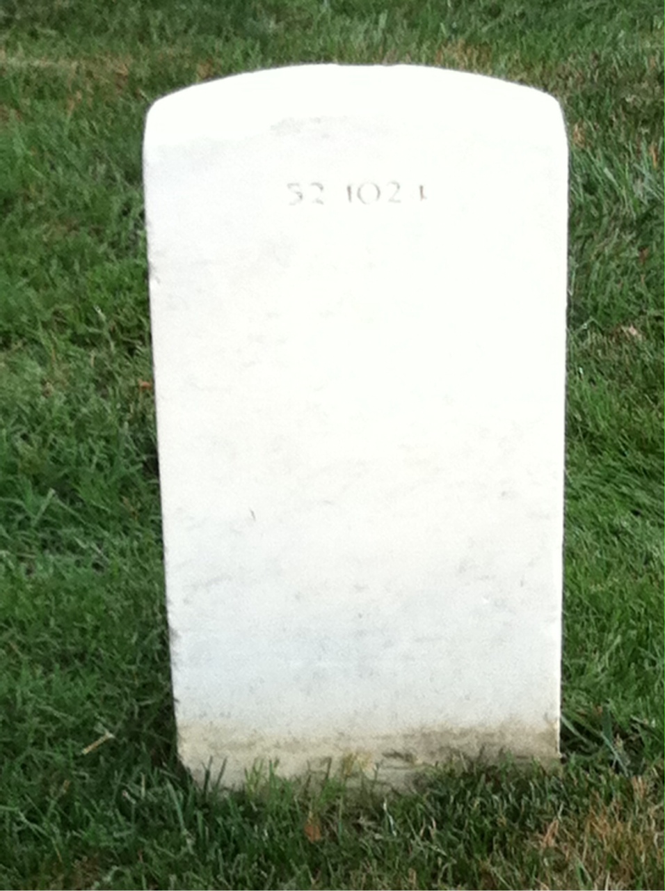 Back of headstone — Wayne Edward Coulter
