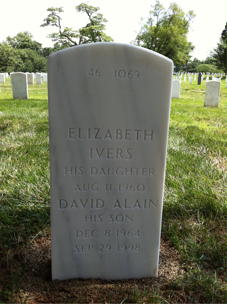 Back of headstone — Roger Conarty