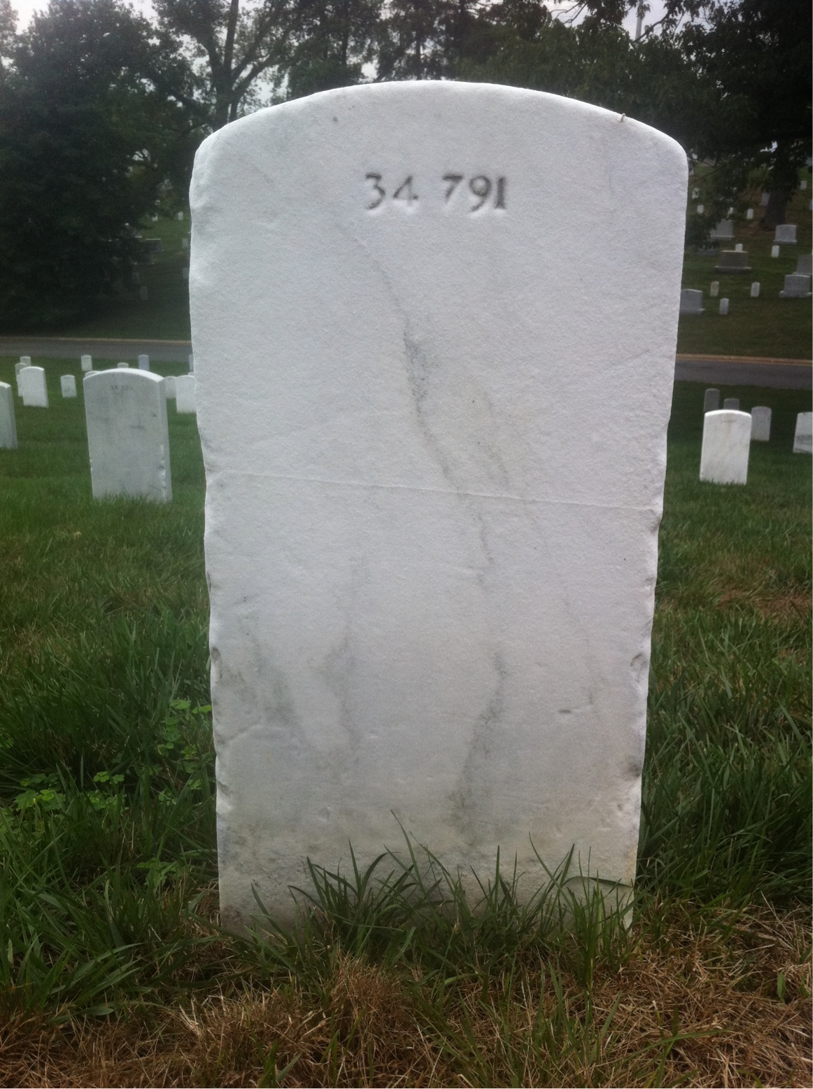 Back of headstone — Ambrose Selig