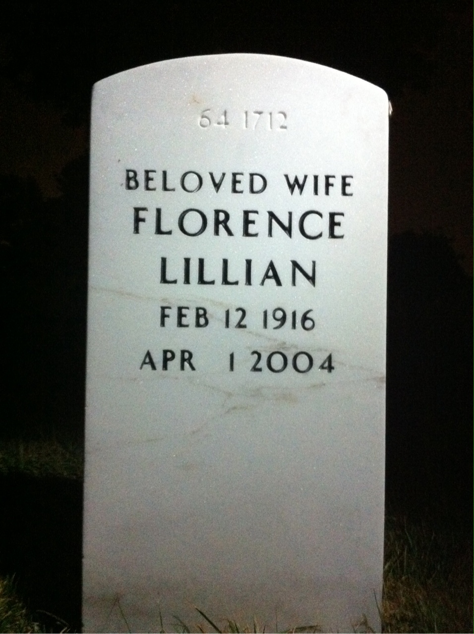 Back of headstone — Oscar Eisenberg