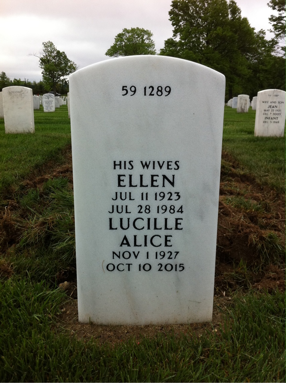 Back of headstone — Robert Hamilton