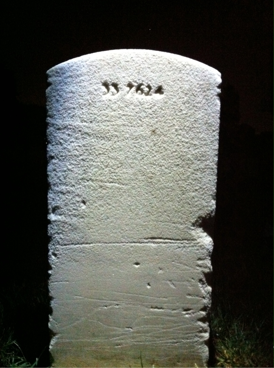 Back of headstone — Paul Banagan