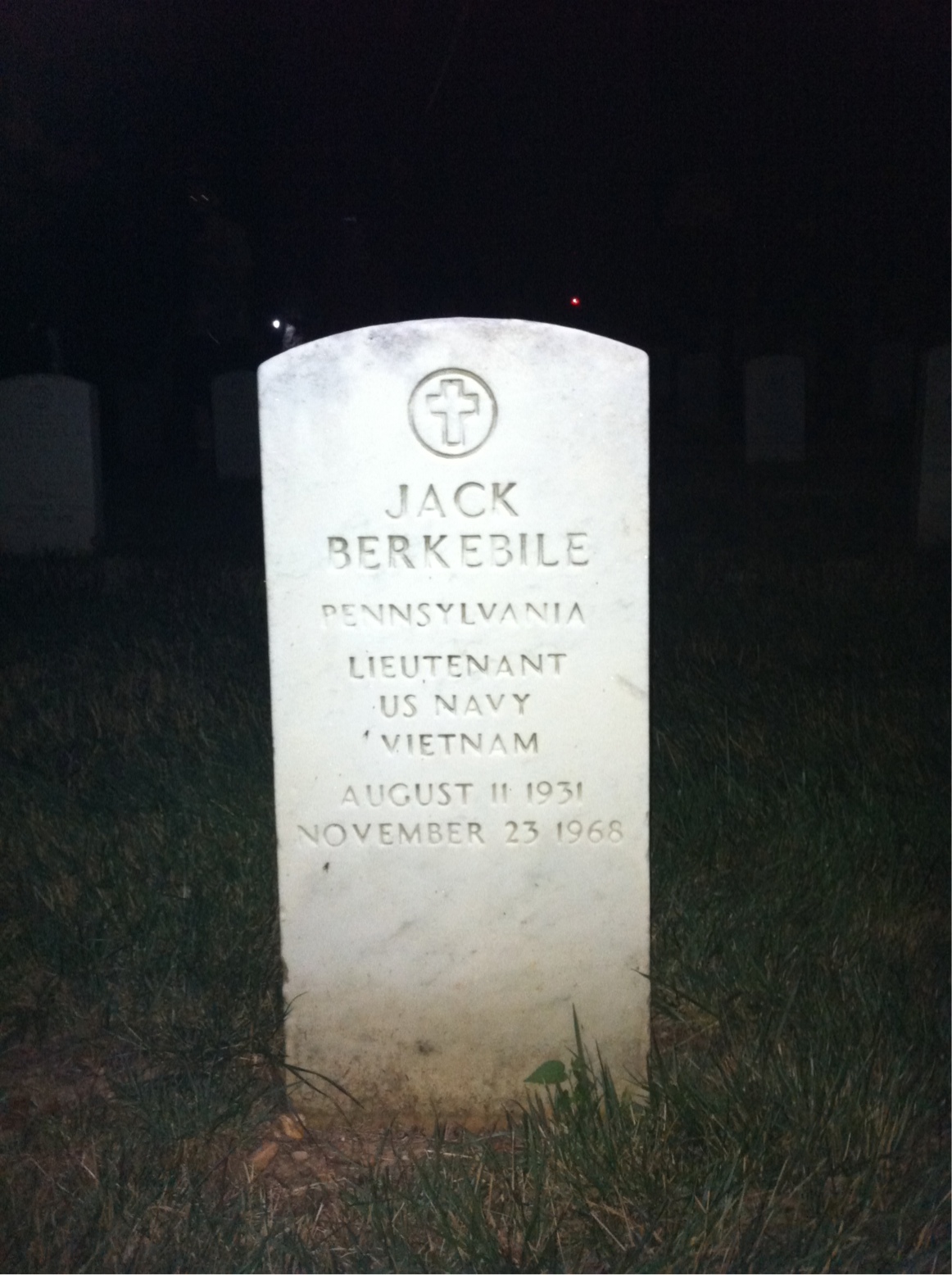 Headstone of Jack Berkebile