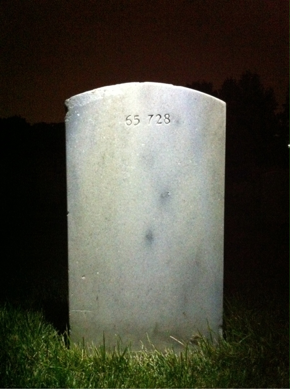 Back of headstone — William Murphy