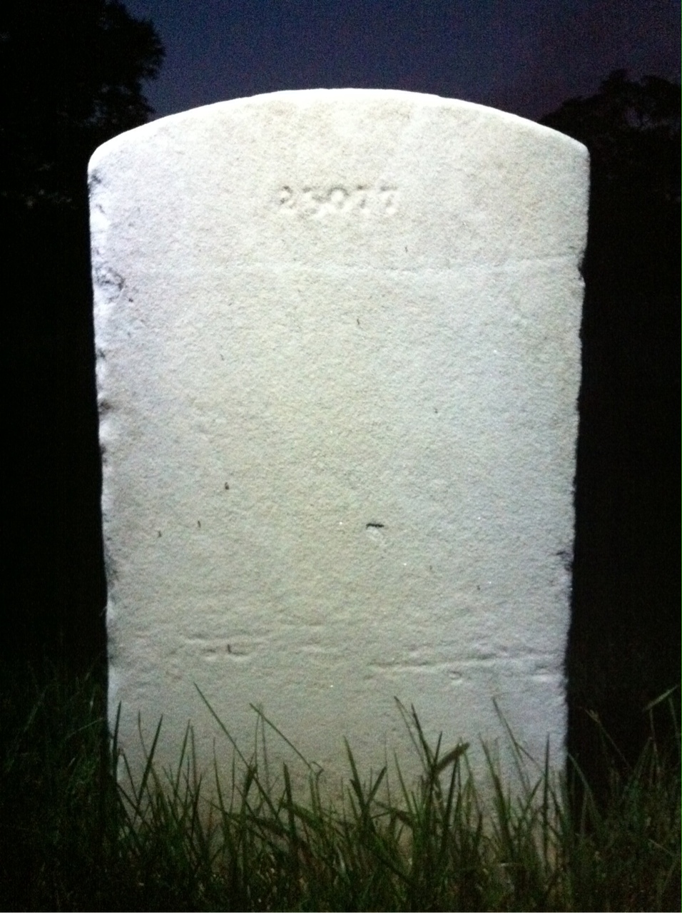 Back of headstone — Clarence Anderson