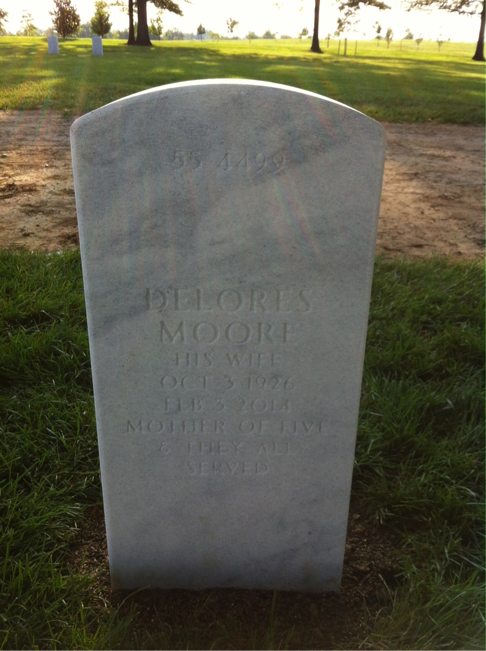 Back of headstone — Frederick Abt