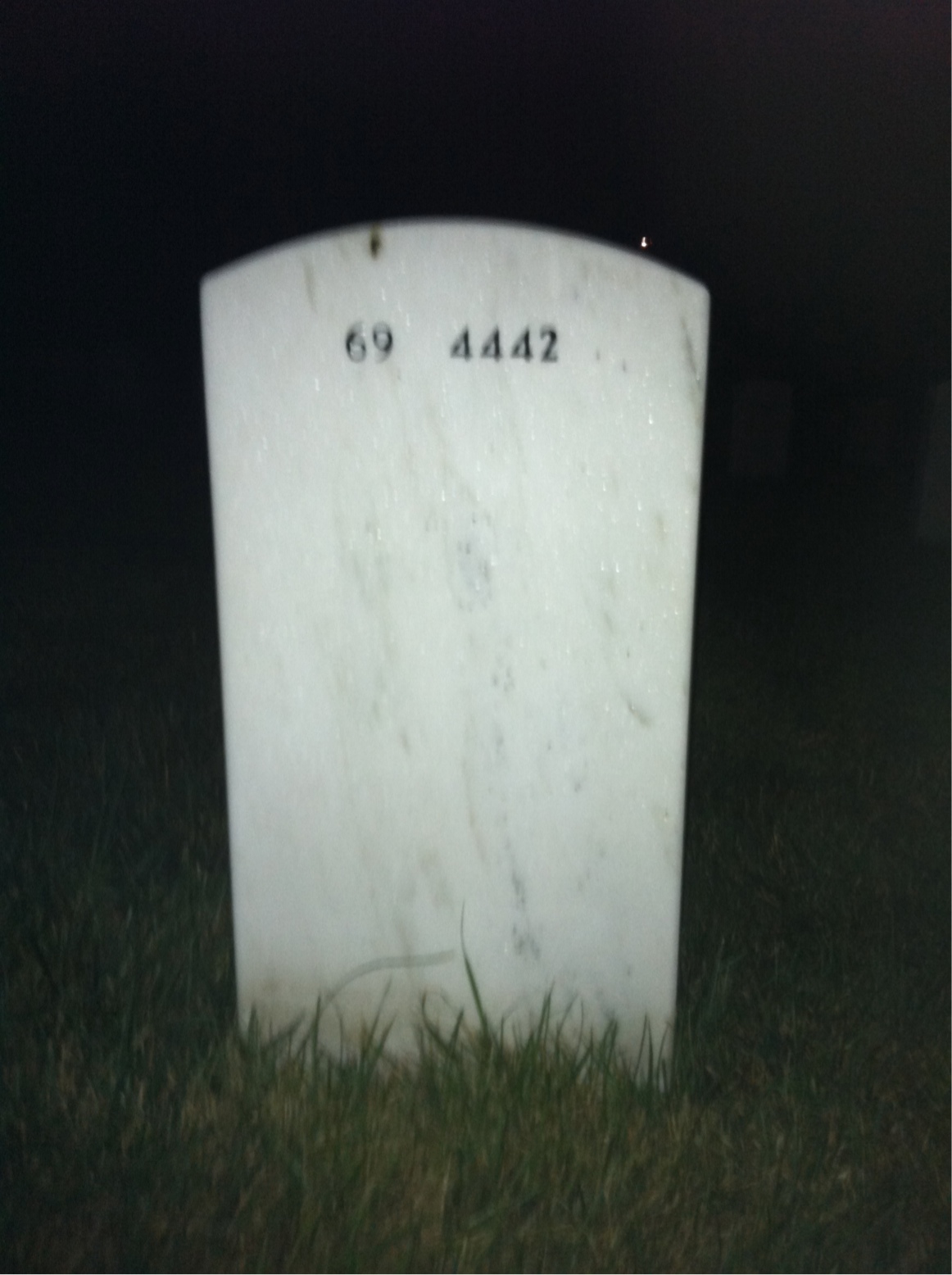Back of headstone — Juan Espino