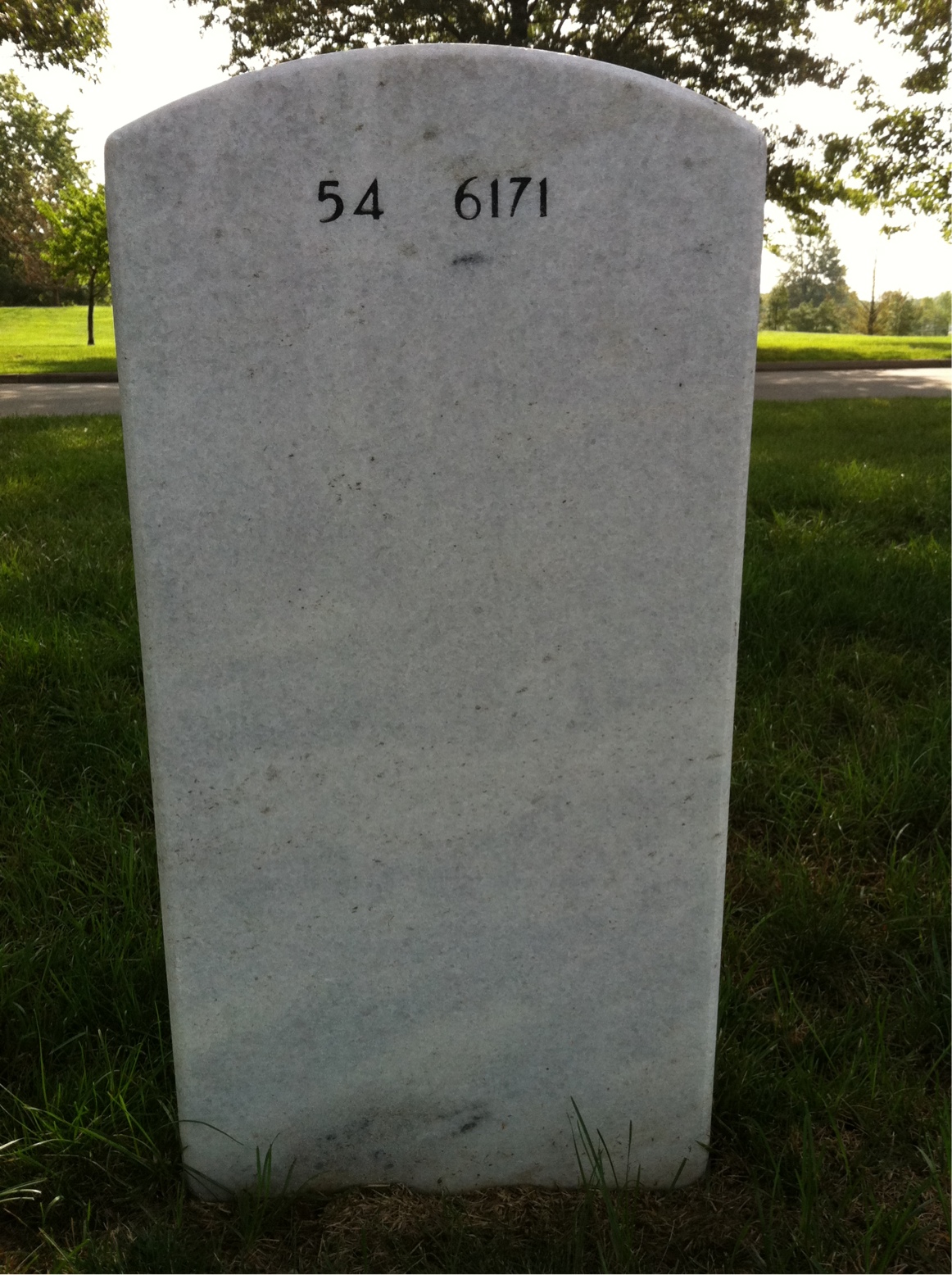 Back of headstone — Gary Weathers