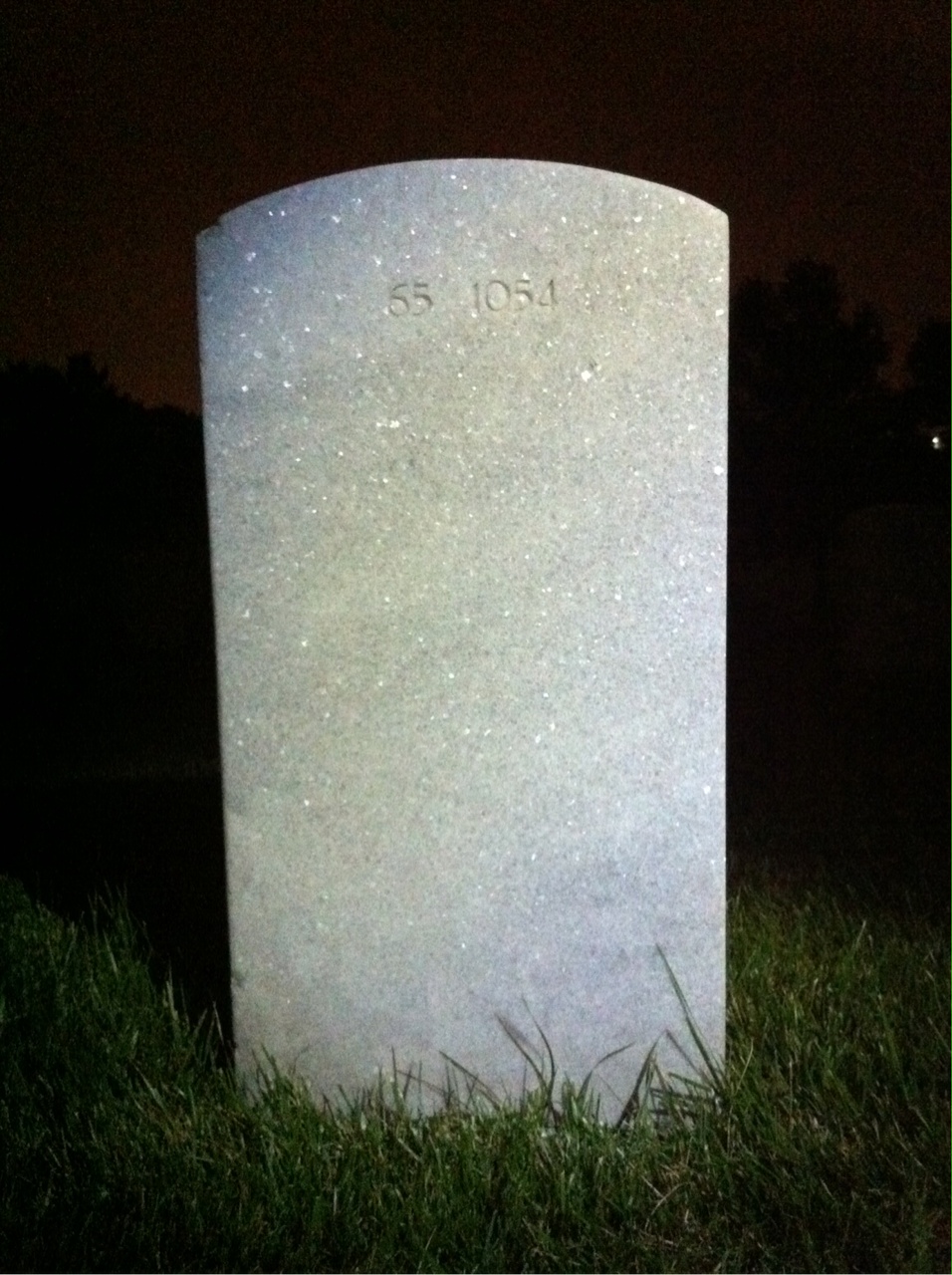 Back of headstone — Henry F Smith