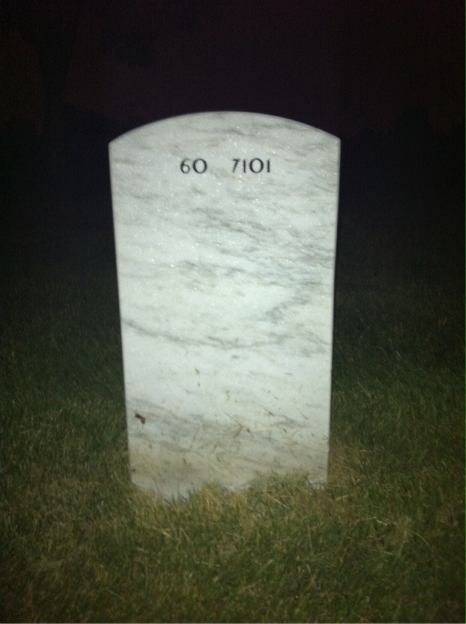 Back of headstone — Paul Ferguson