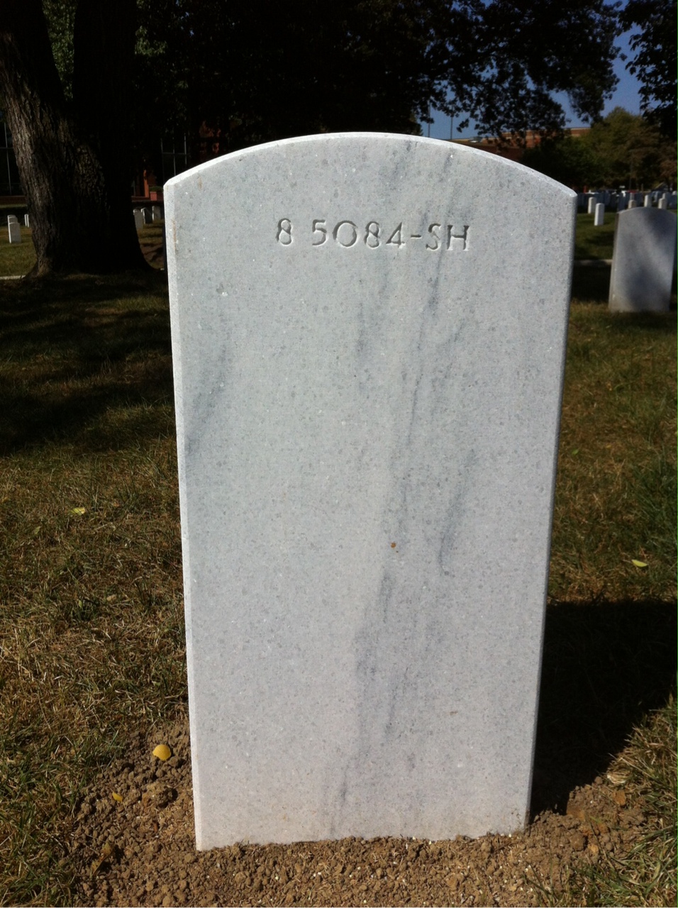 Back of headstone — William Moore