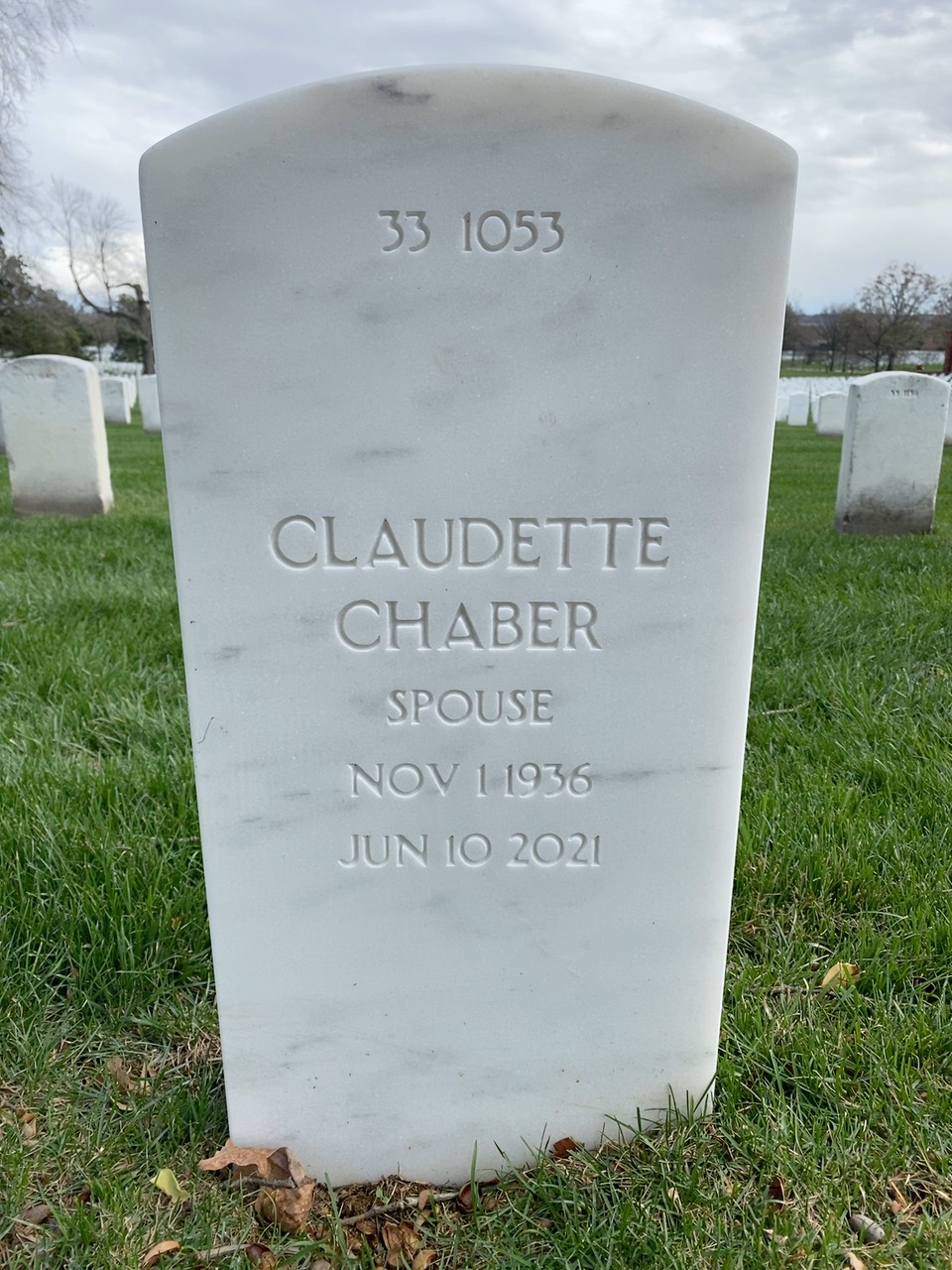 Back of headstone — Harry Douglas