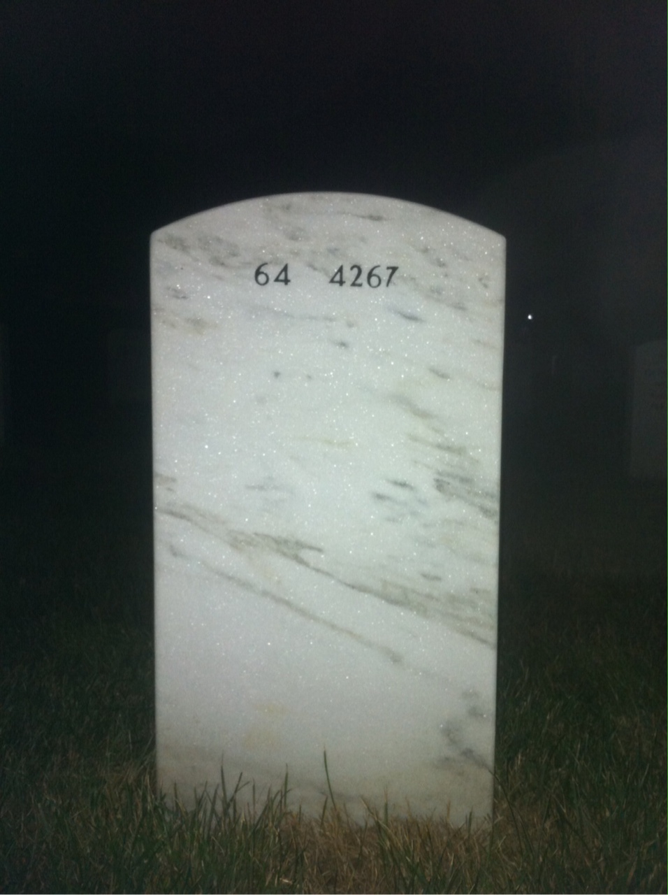 Back of headstone — Keith Lyles