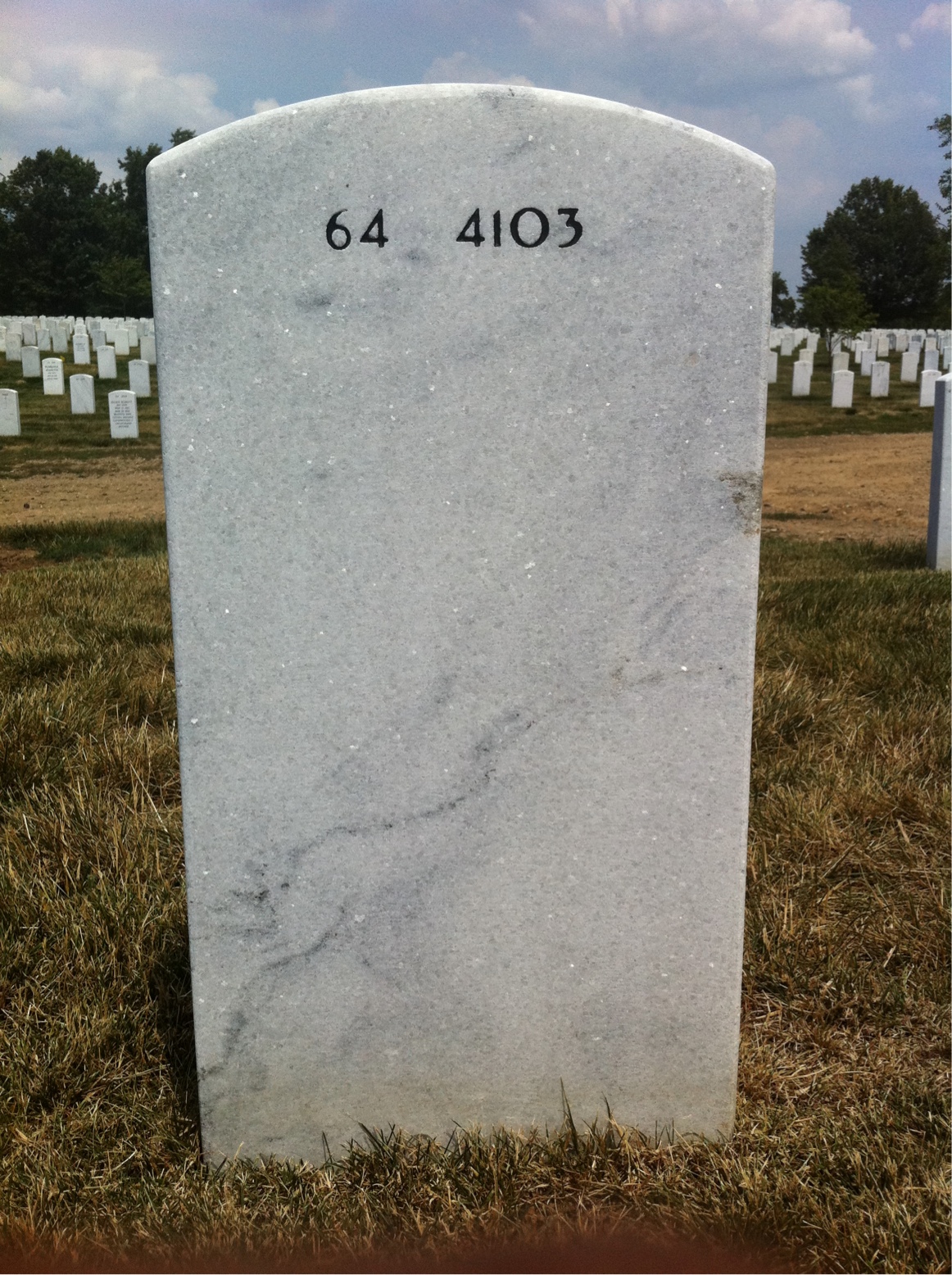 Back of headstone — Melva Stankovich