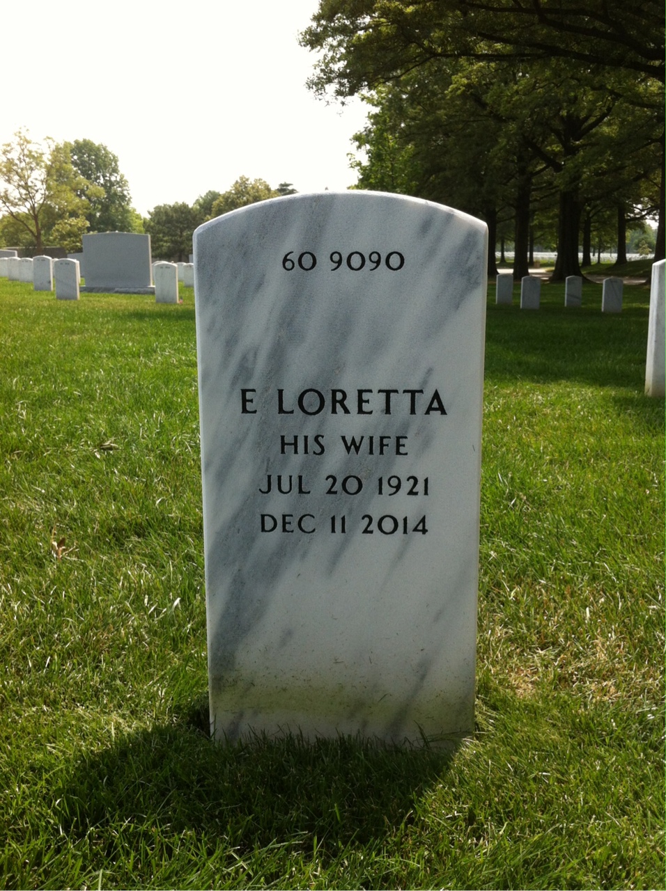Back of headstone — Francis Breslin