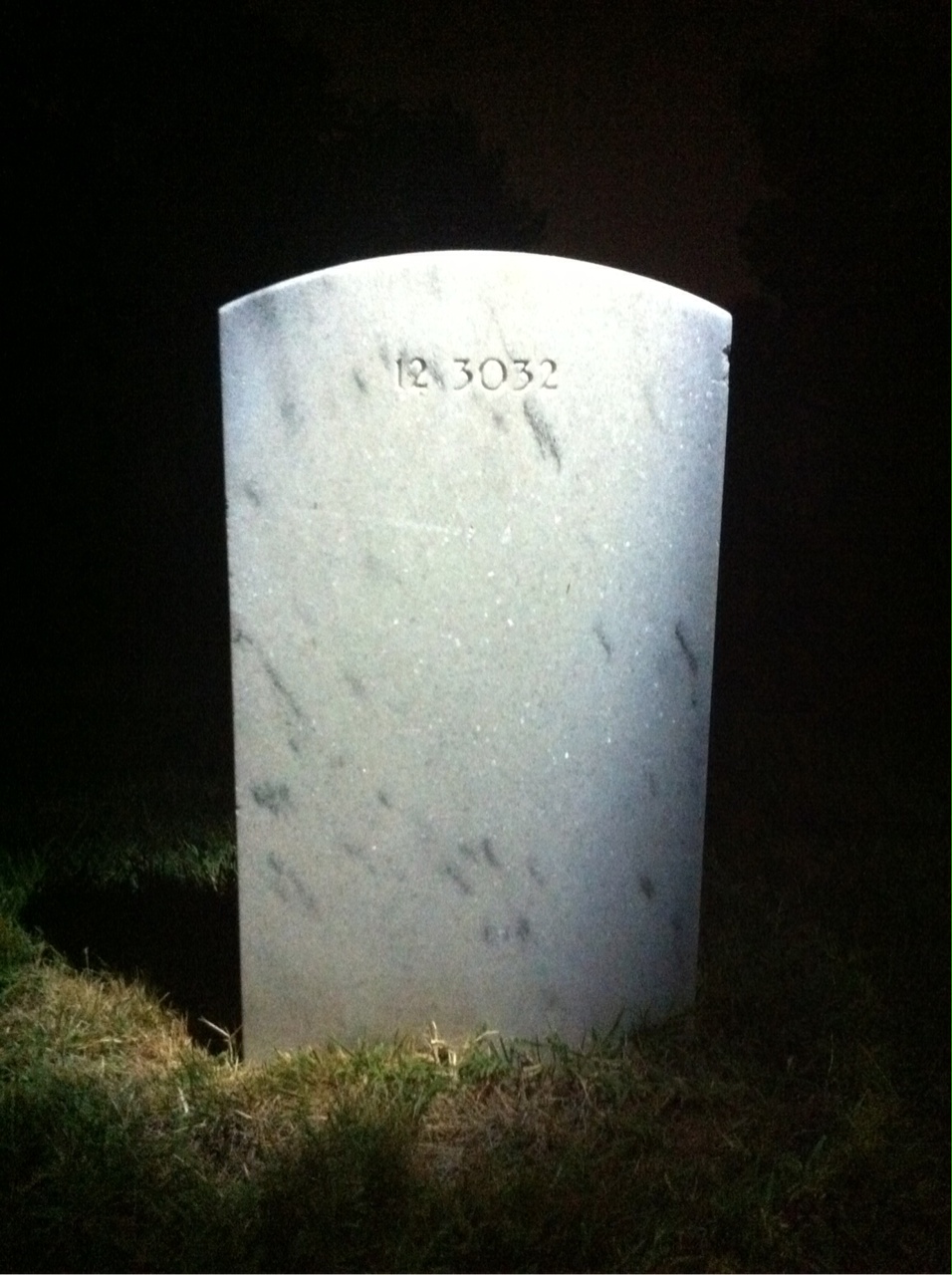 Back of headstone — Alice Constantin