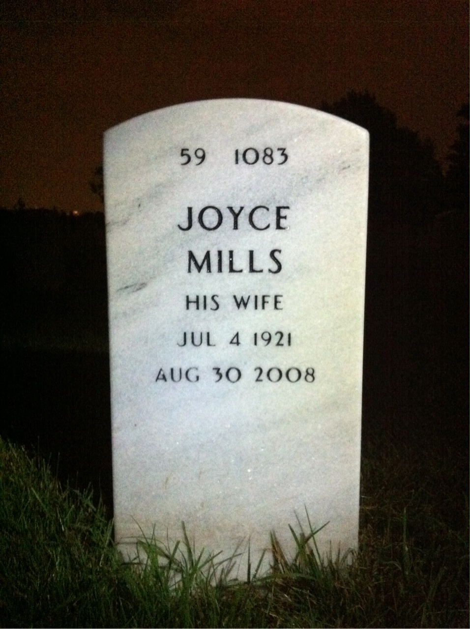 Back of headstone — Paul Speicher