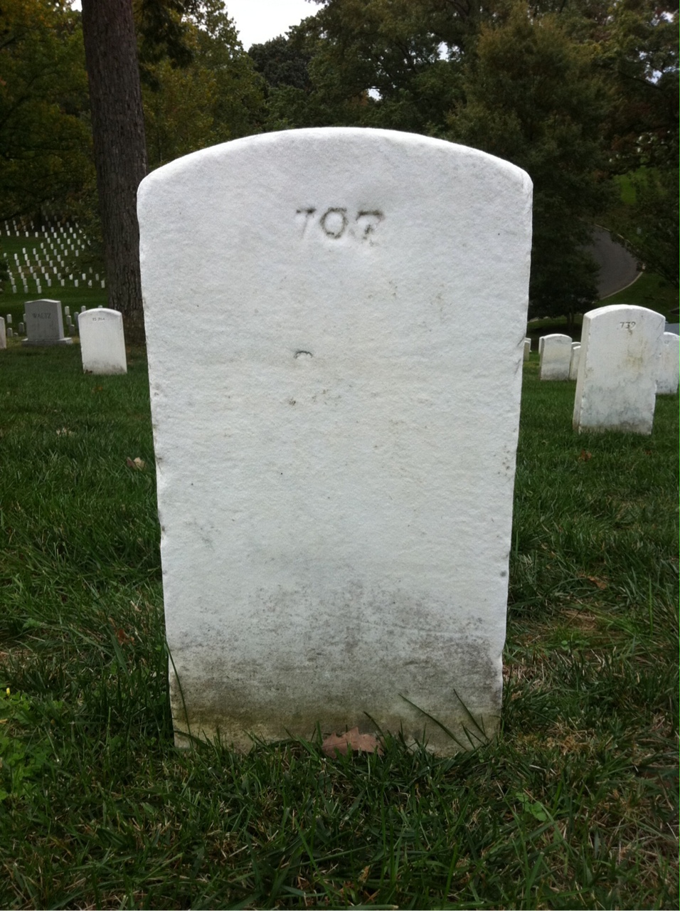 Back of headstone — Bob Adkins
