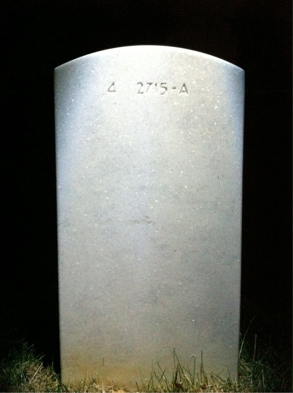 Back of headstone — Curtis Robinson