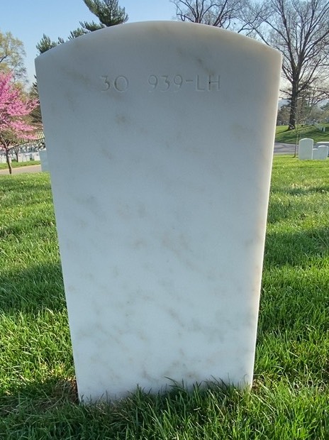 Back of headstone — Charles Modde