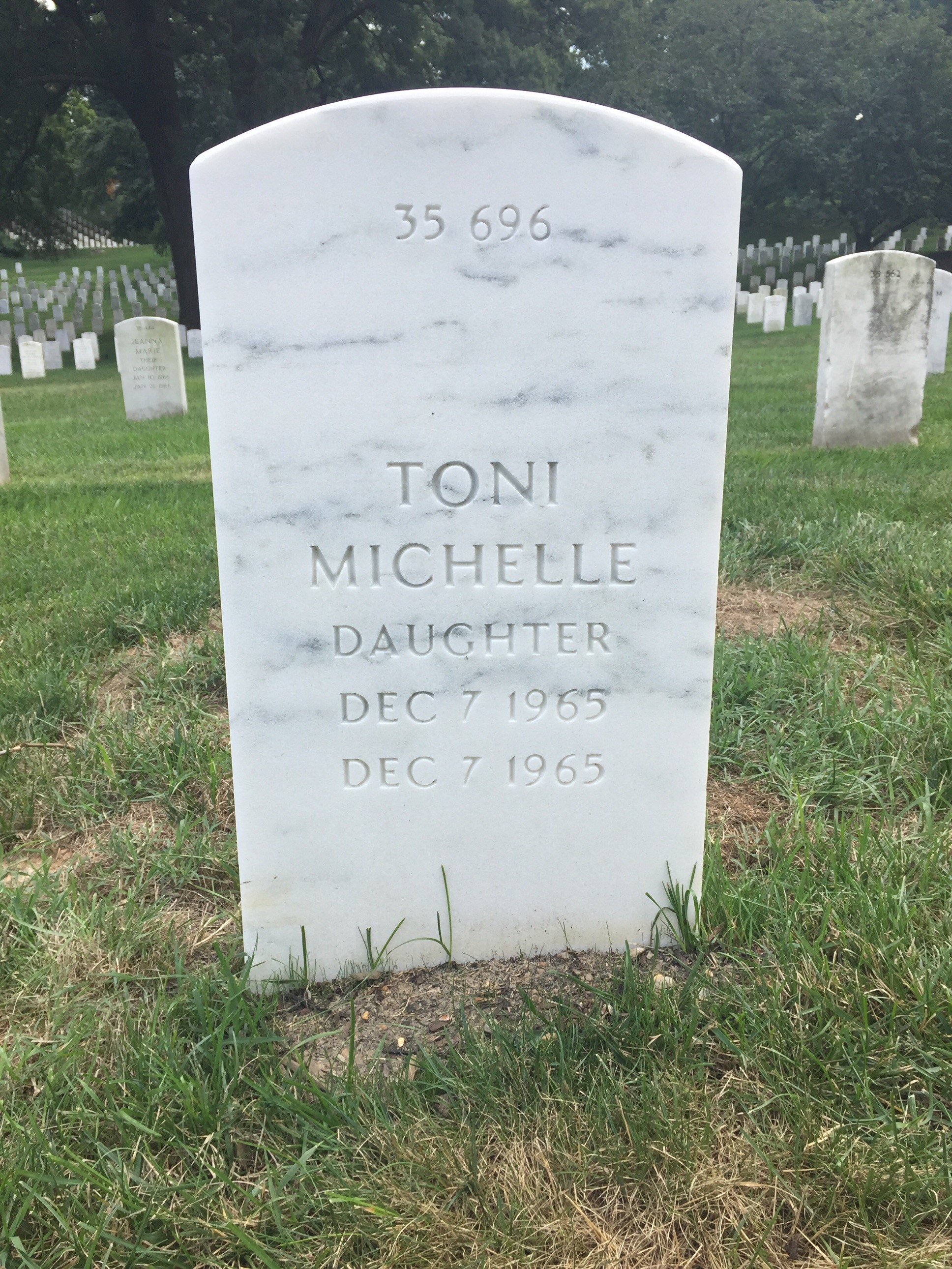Back of headstone — Tracy Owen Foote