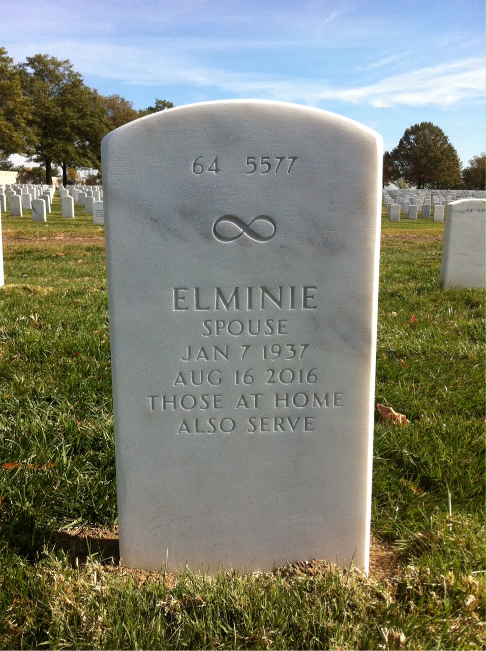 Back of headstone — Billy Johnson