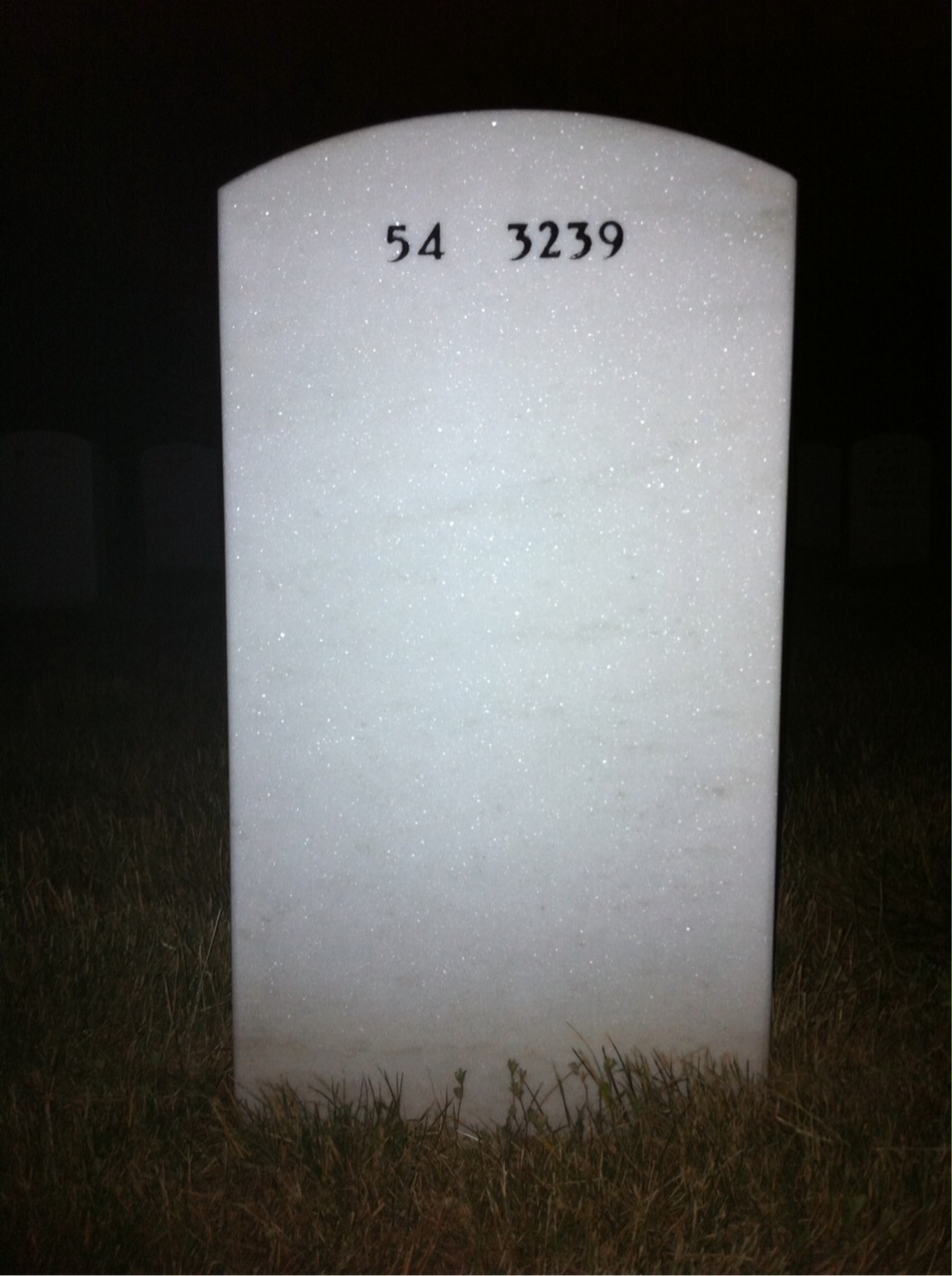 Back of headstone — Thomas Corona