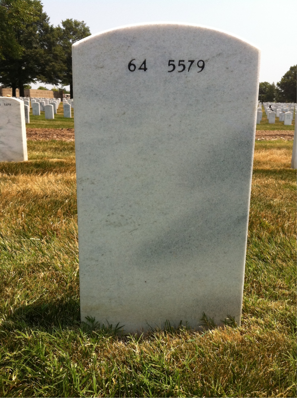 Back of headstone — Robert Frake