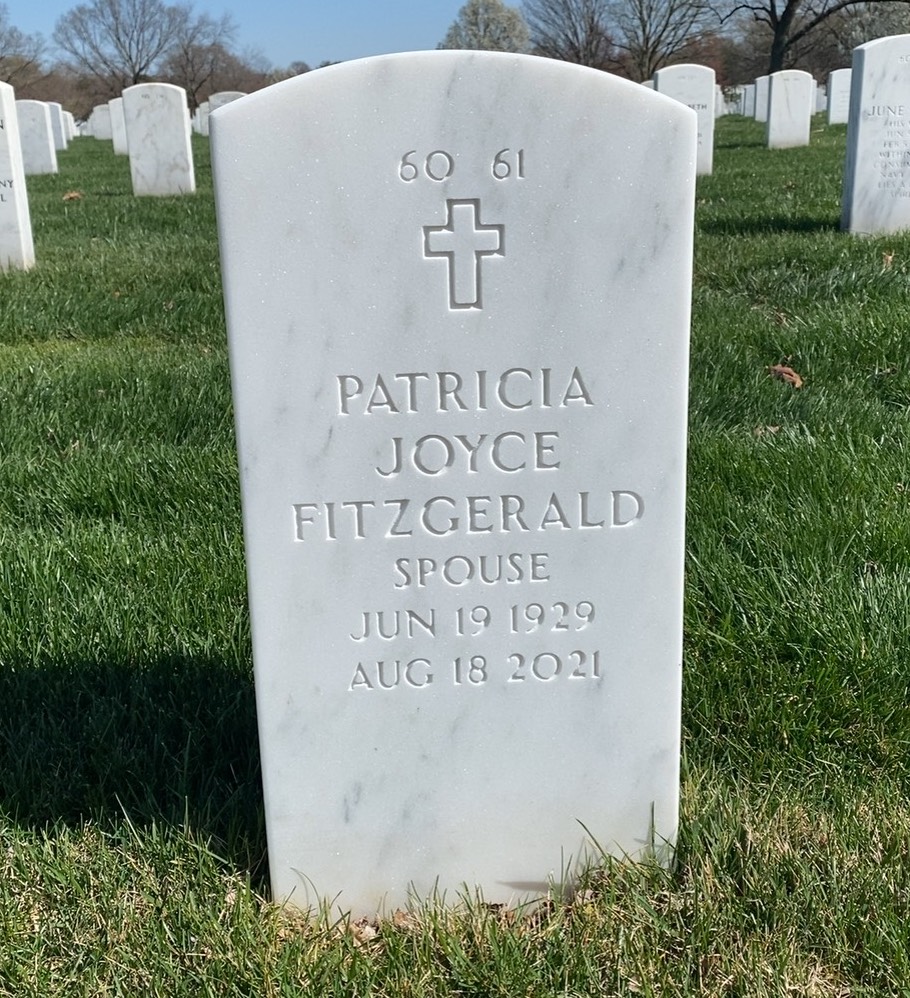 Back of headstone — Thomas Fitzgerald