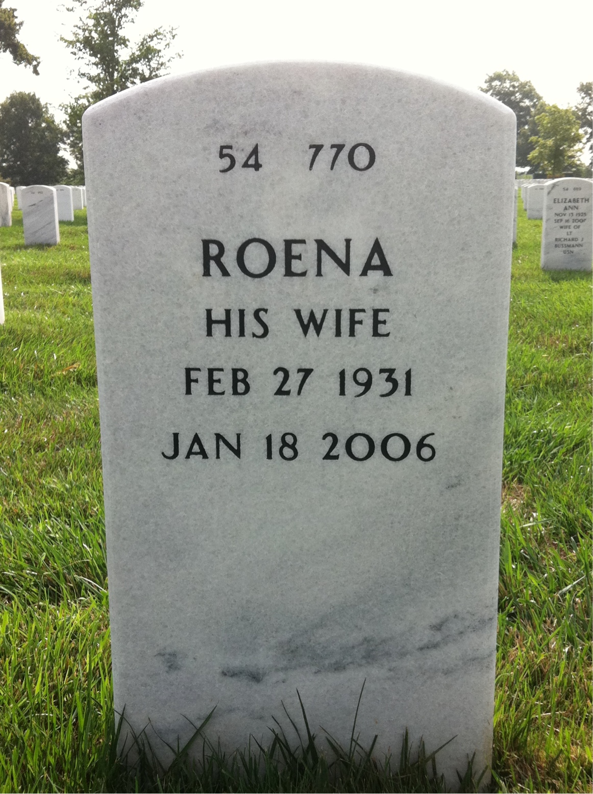 Back of headstone — John Mcfarland