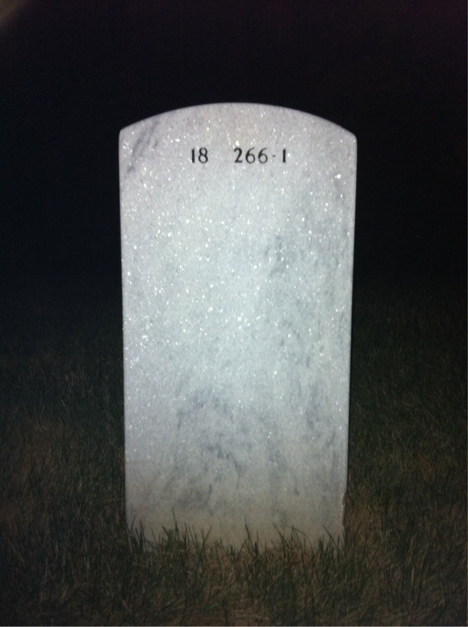 Back of headstone — Jesse Rollow