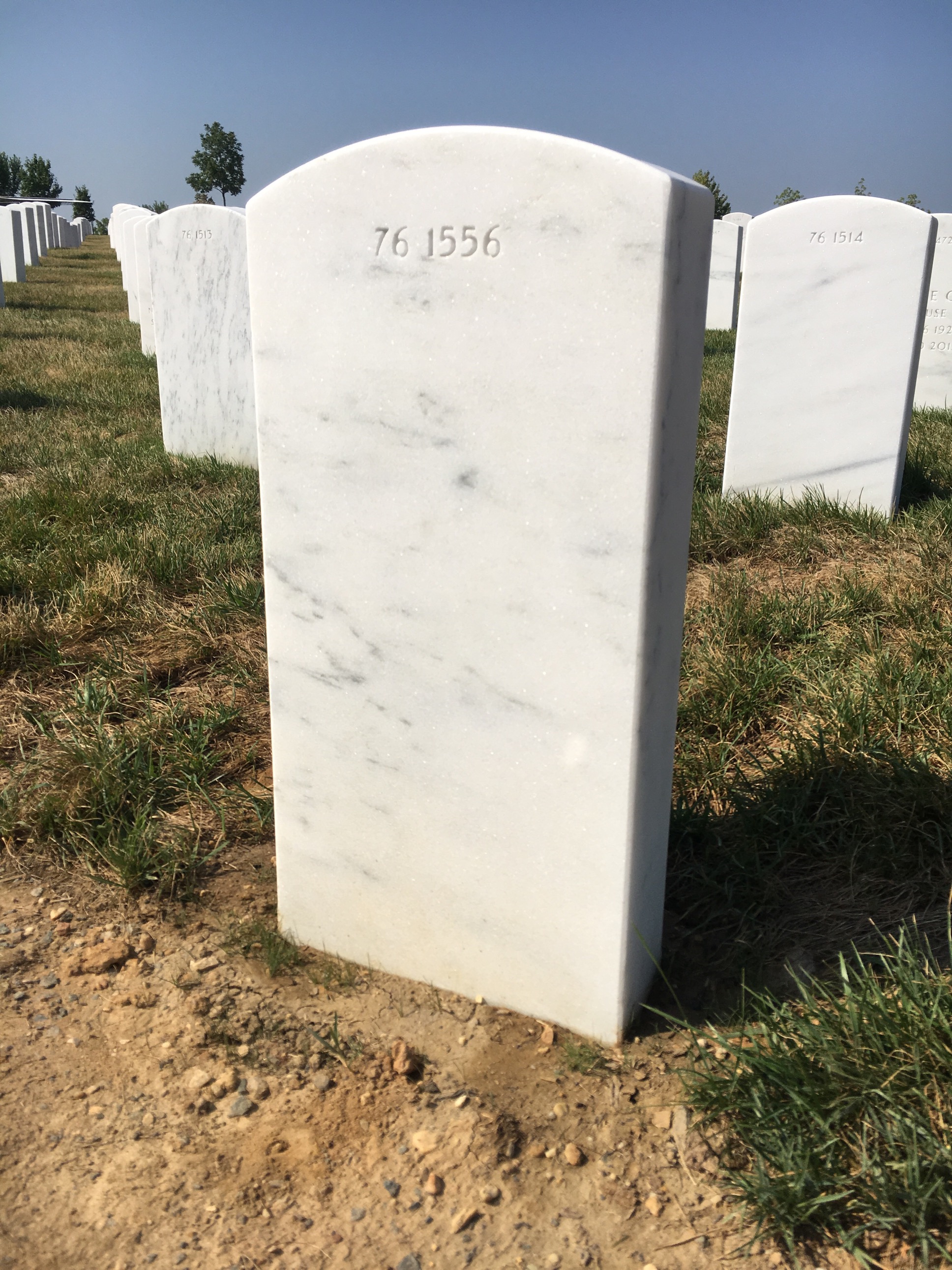 Back of headstone — Lloyd Ackerman