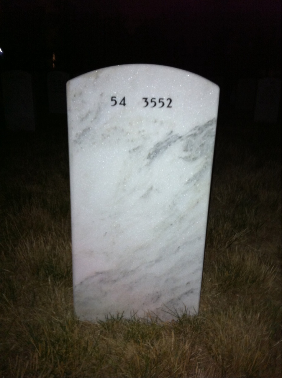 Back of headstone — William Helring