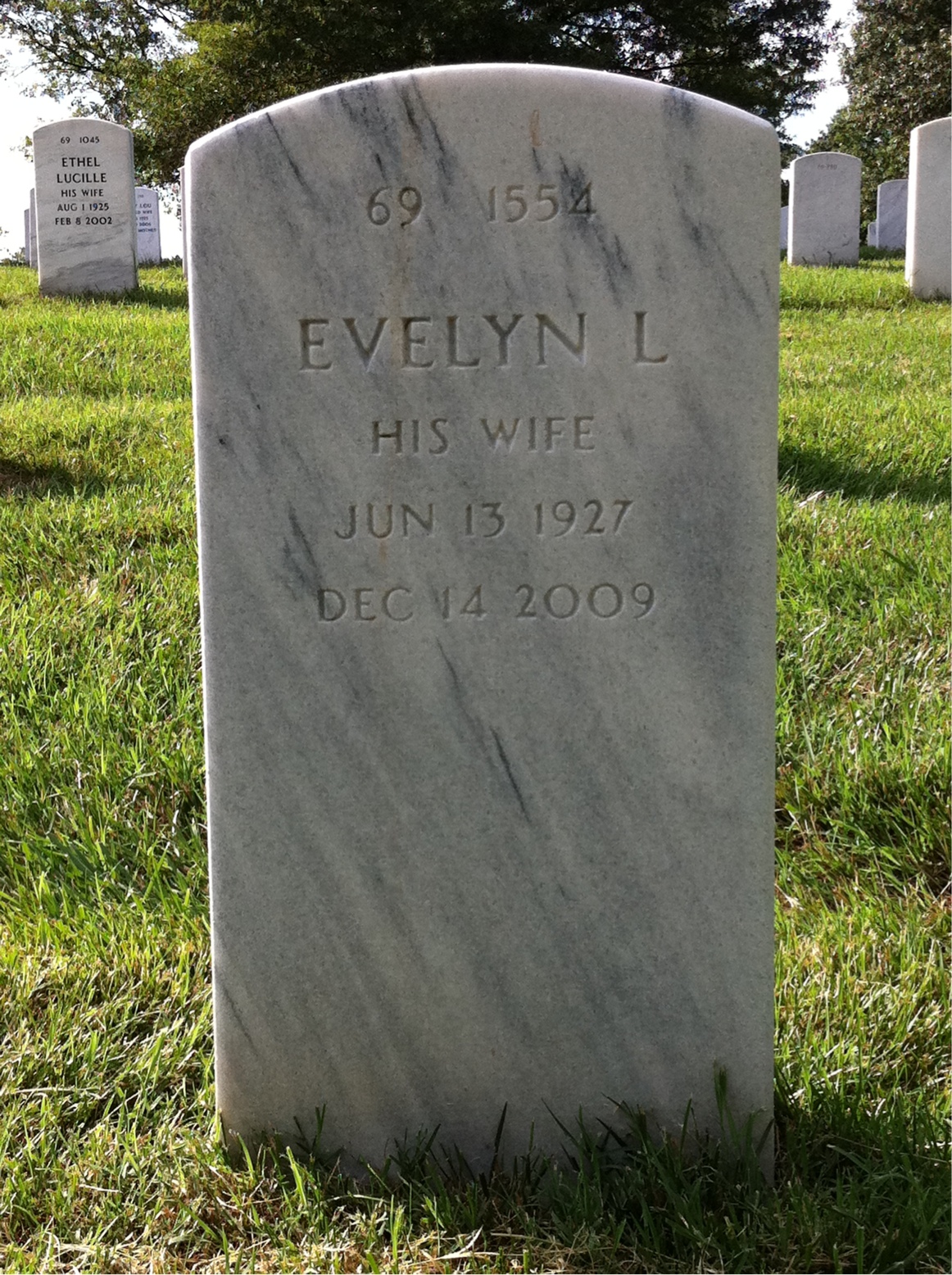 Back of headstone — Norman Hamaker