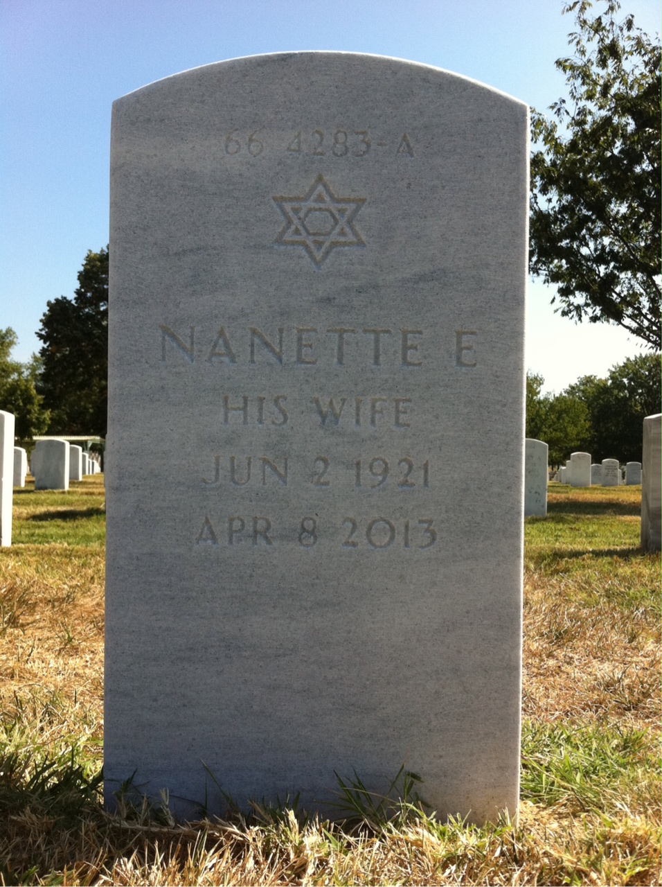 Back of headstone — Sylvester Walsh