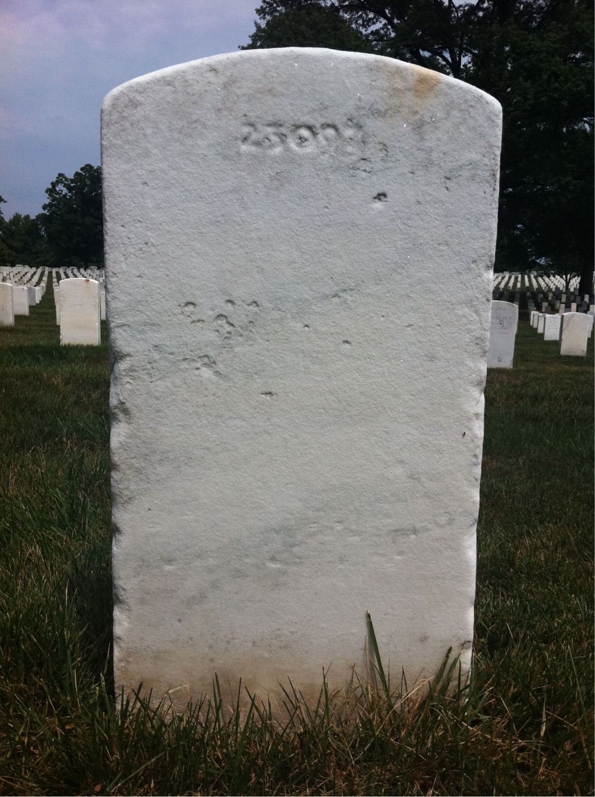 Back of headstone — Pickens Benton